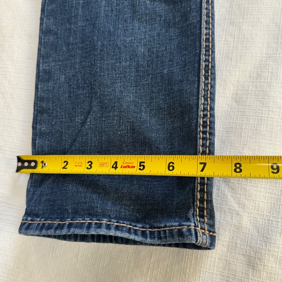 True Religion Billie Mid Rise Women Dark Blue Straight Leg Jeans SZ 31 - Picture 11 of 12